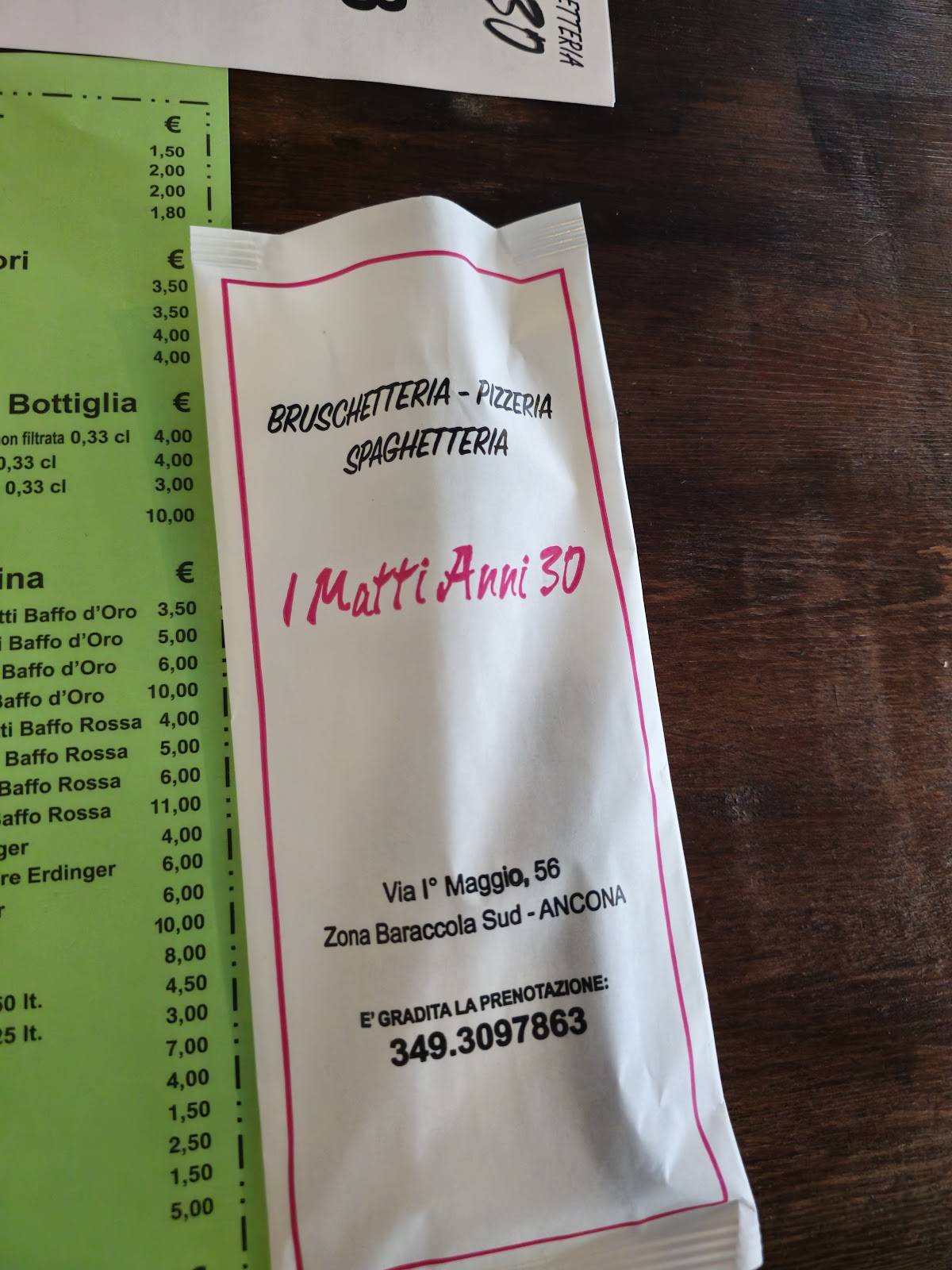 Menu di La bruschetteria 