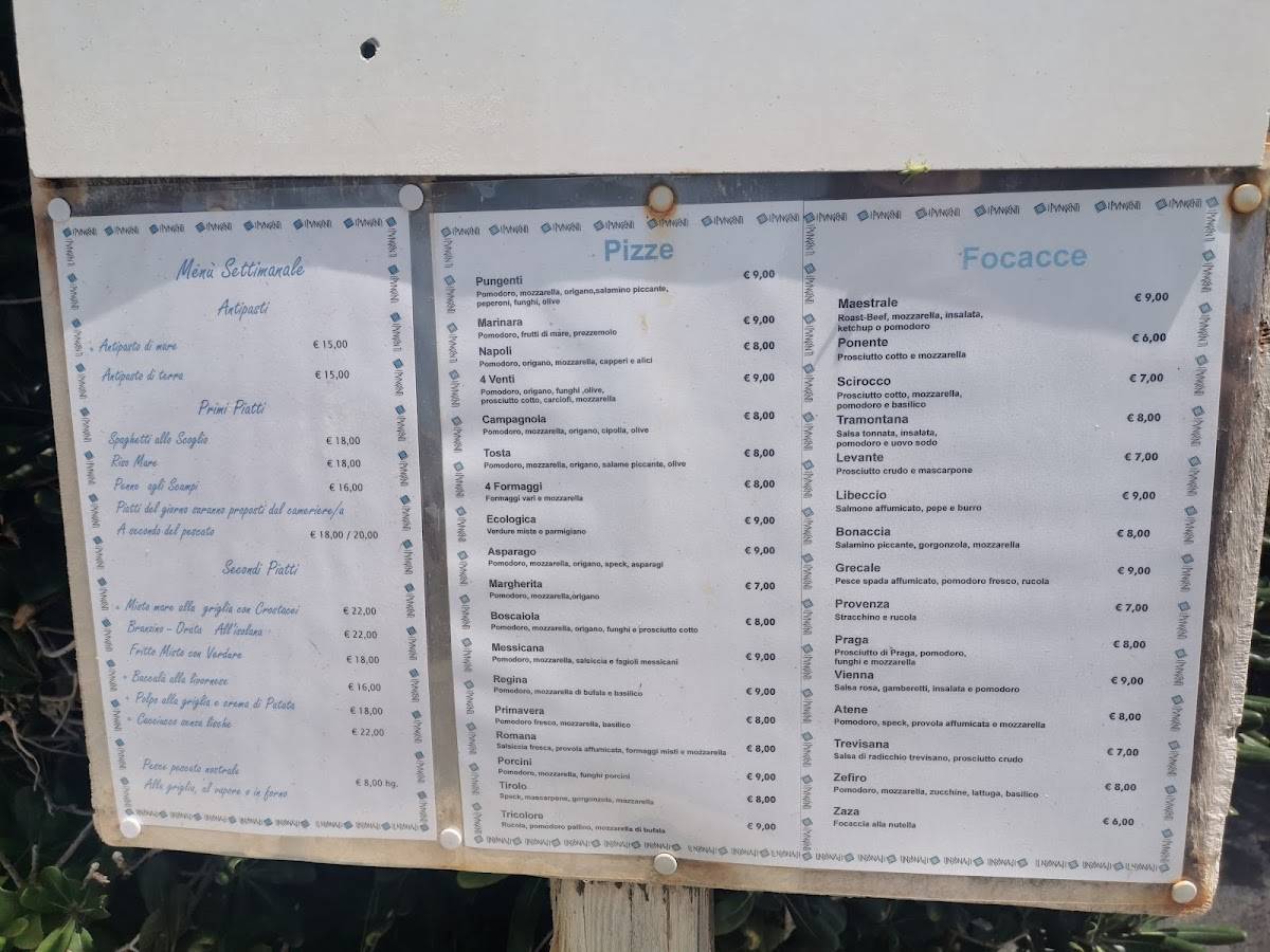 Menu di I Pungenti 