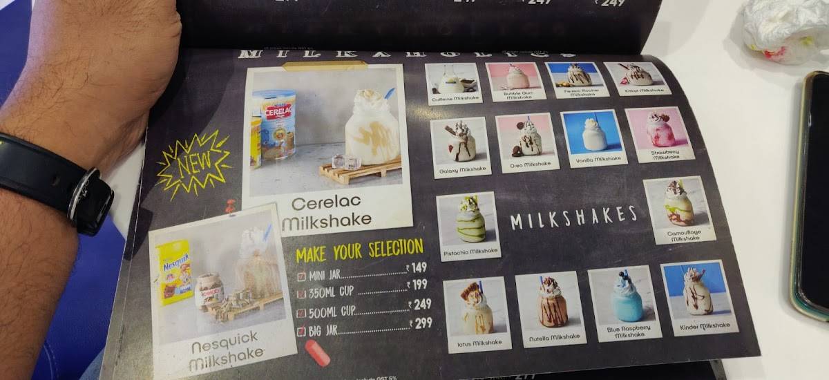 Menu at ICE LAB Girgaon Chowpatty, Mumbai