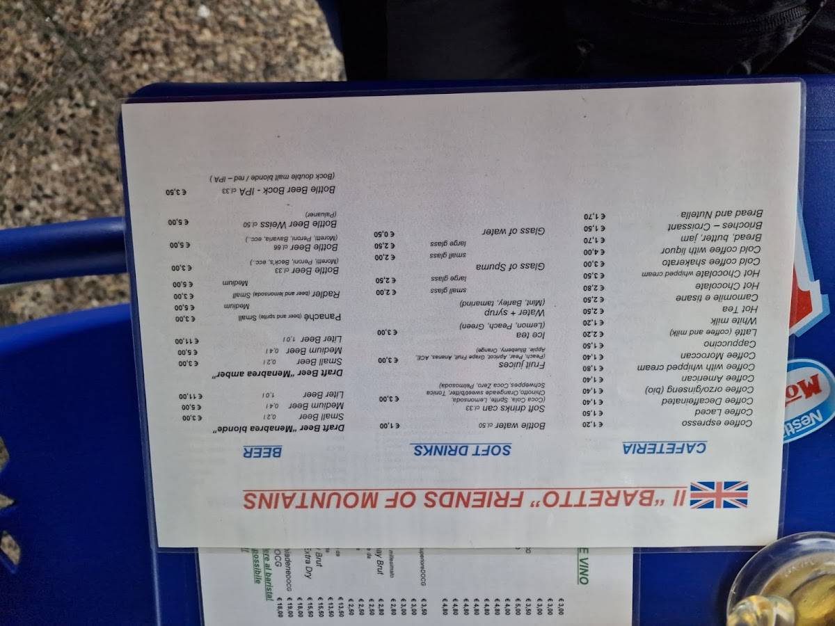Menu di Il Baretto da Davide 