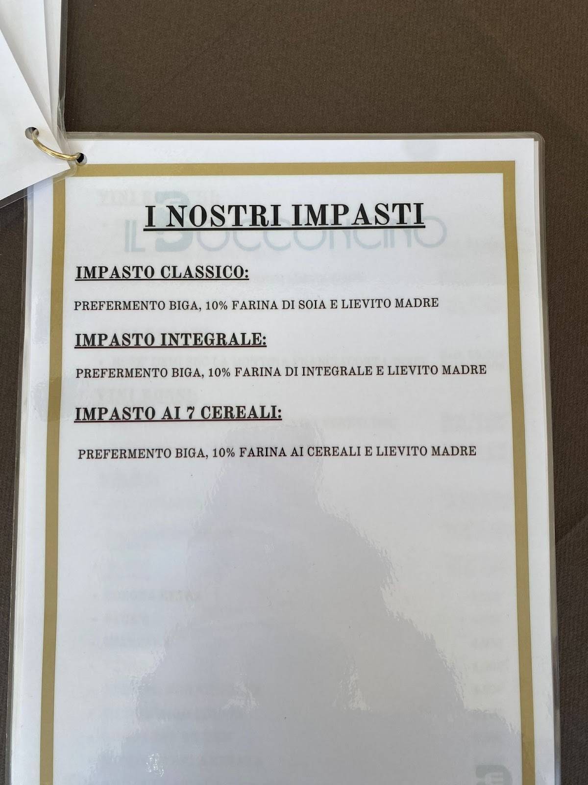 Menu di Il Bocconcino 
