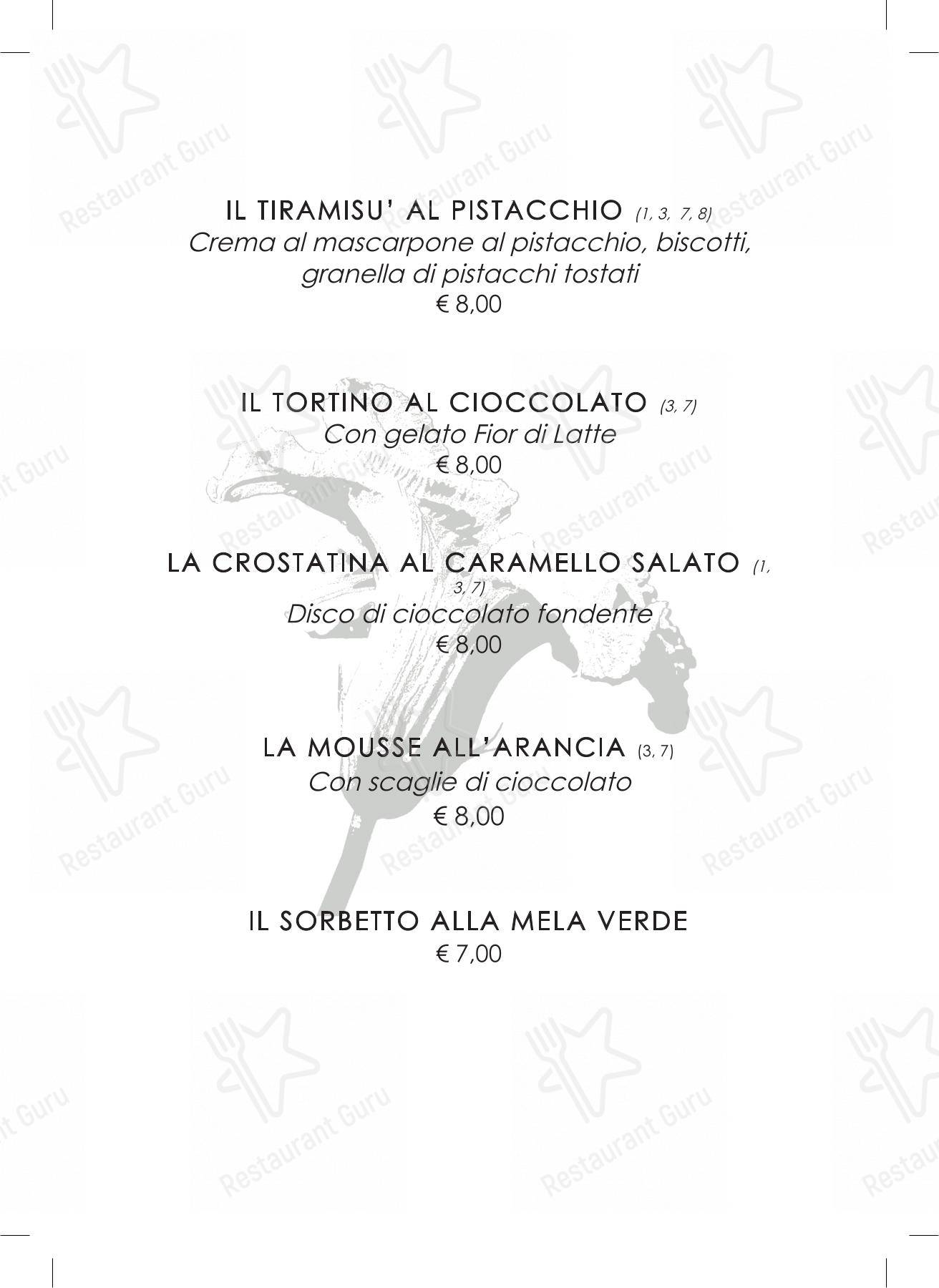 Основное меню per Il Fiore di Zucca in Gardone Riviera