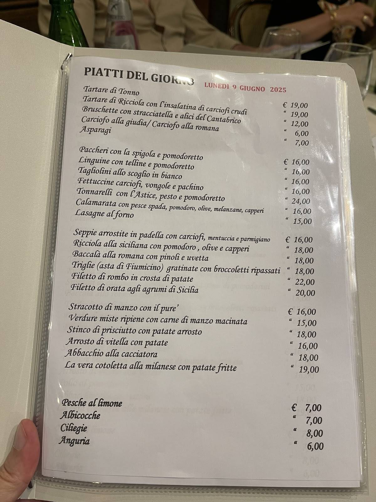 Menu di Il Focolare 