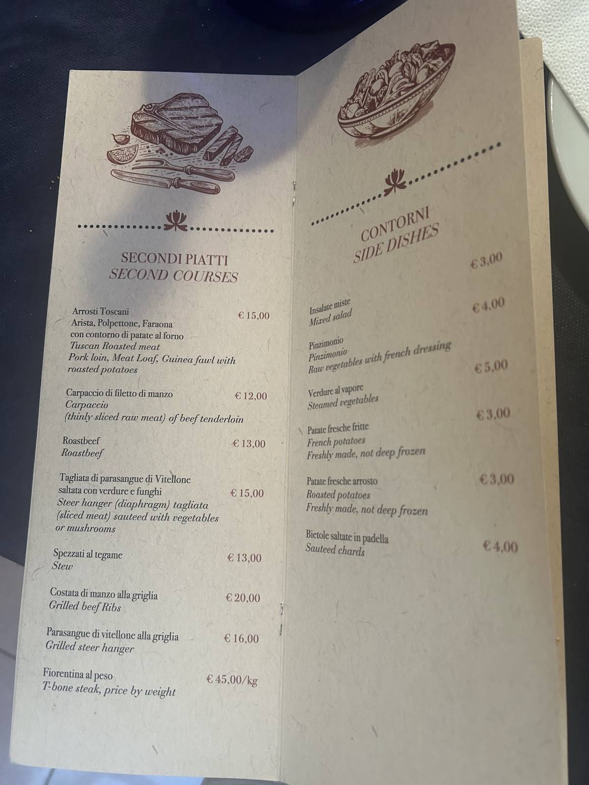 Menu di Il Giglio Toscano 