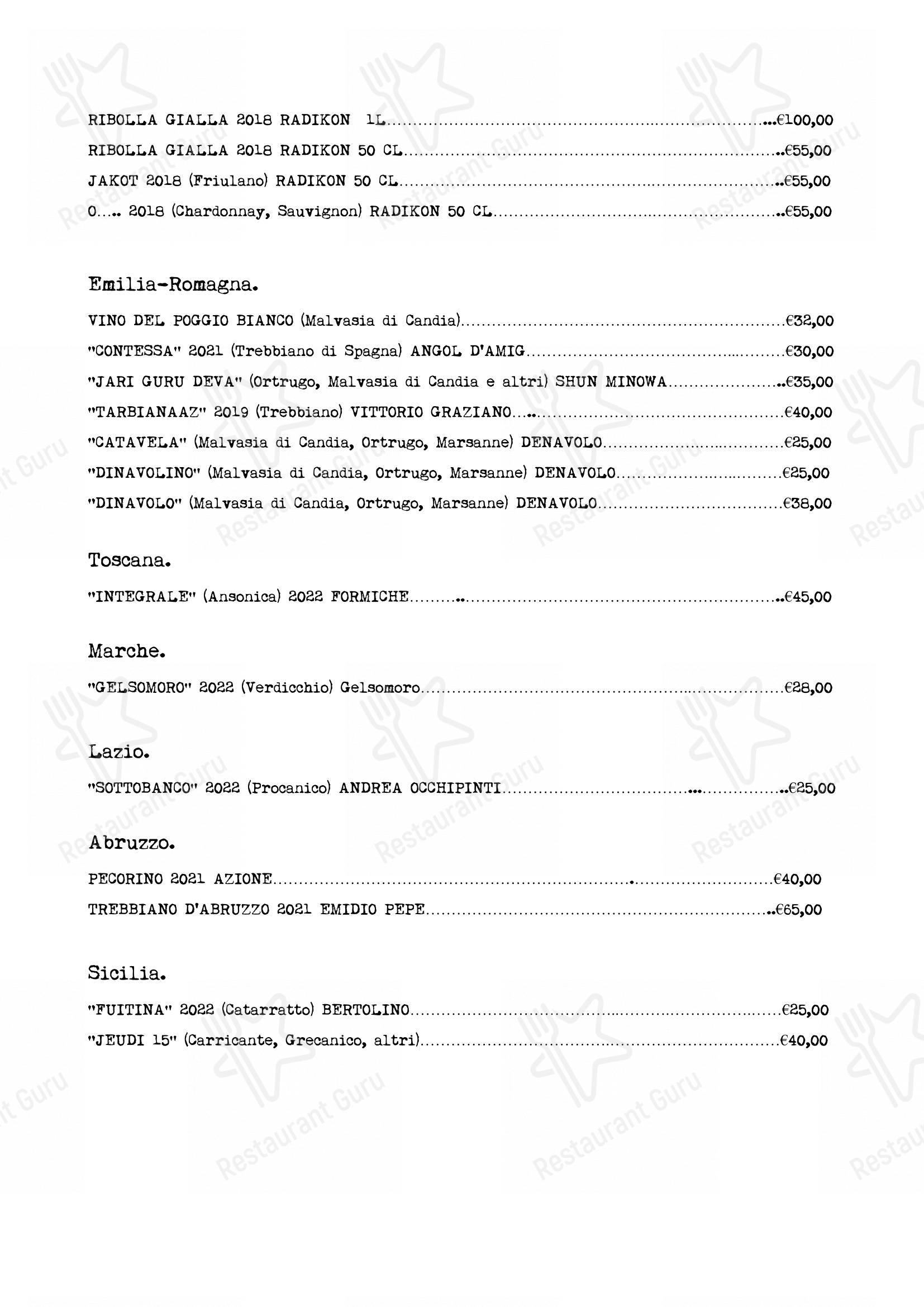 Menu di Il Michelaccio - Menu