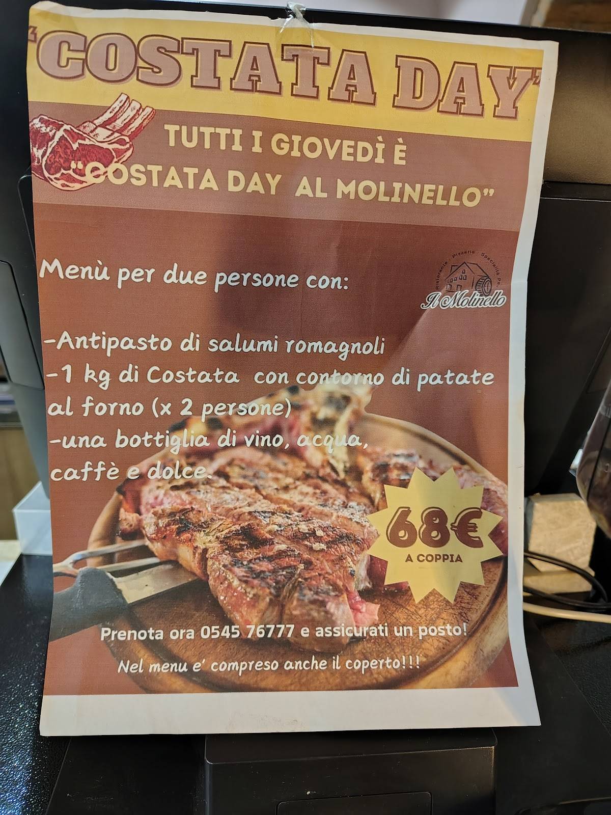 Menu di Ristorante Il Molinello 
