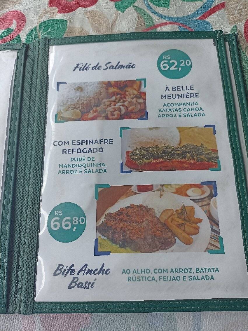 Restaurante Cheiro Verde Ilhabela cardápio