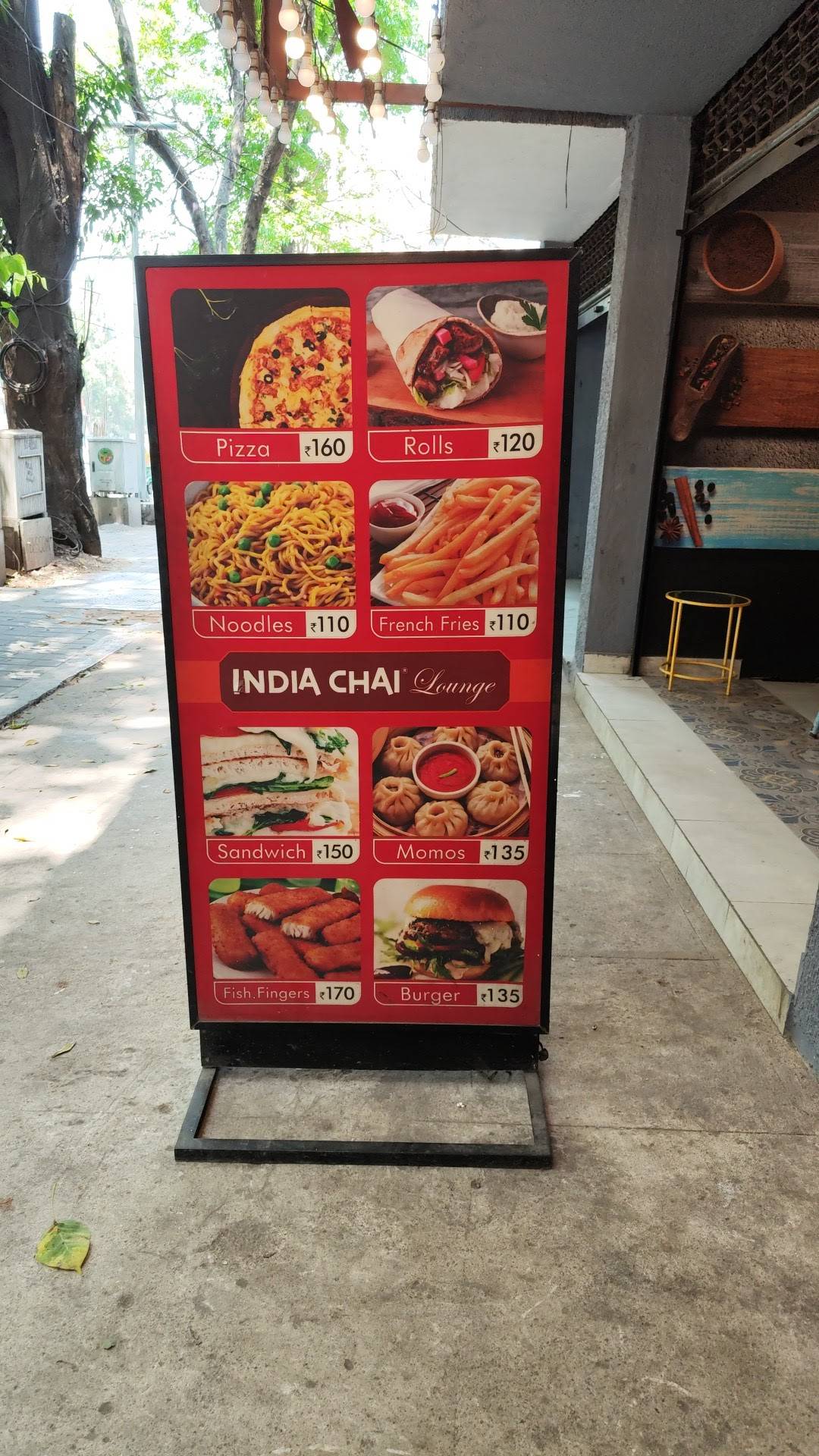 India Chai Lounge menu
