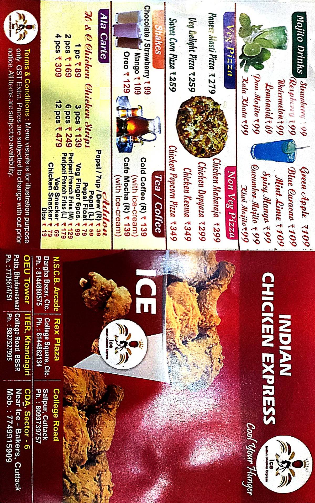 Indian Chicken Express menu