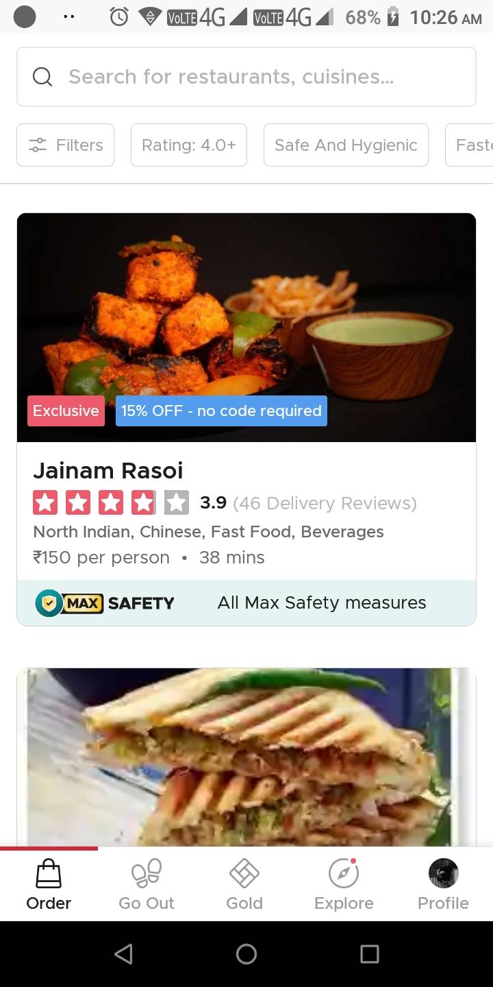 JMB's Jainam Rasoi menu
