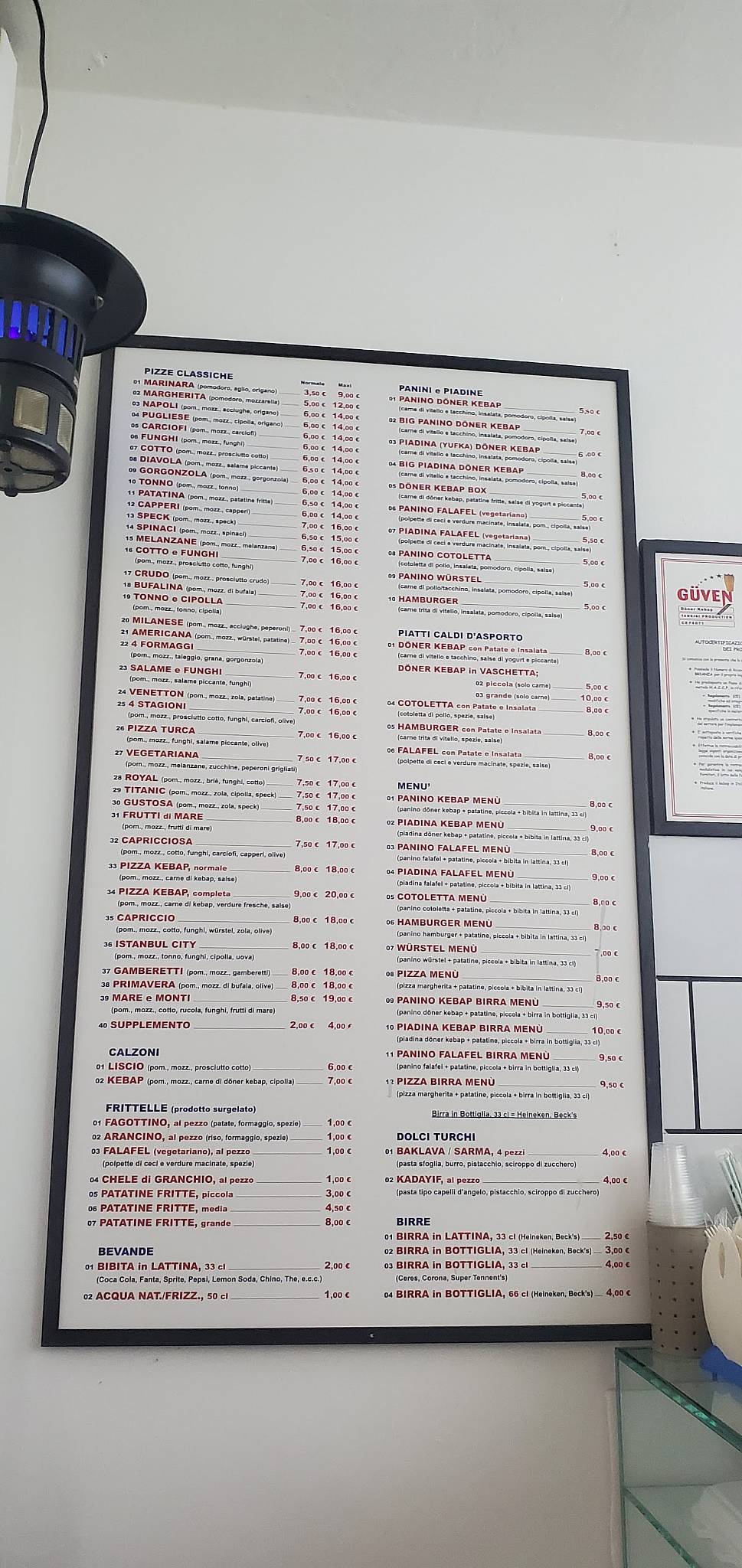 Menu di Istanbul - PIZZA-KEBAB - Grill -TACOS 