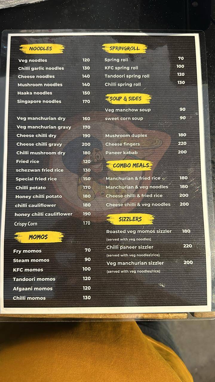 Italian Haweli menu