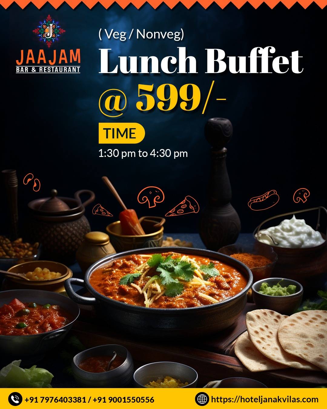 Jaajam Restaurant menu