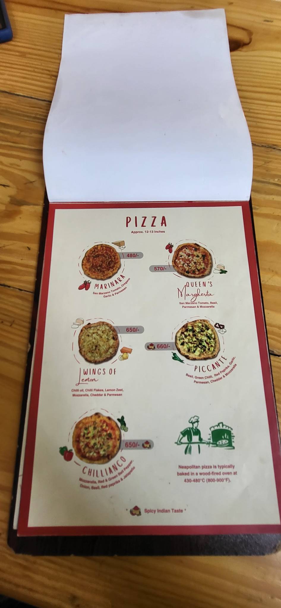 Mad About Crust menu