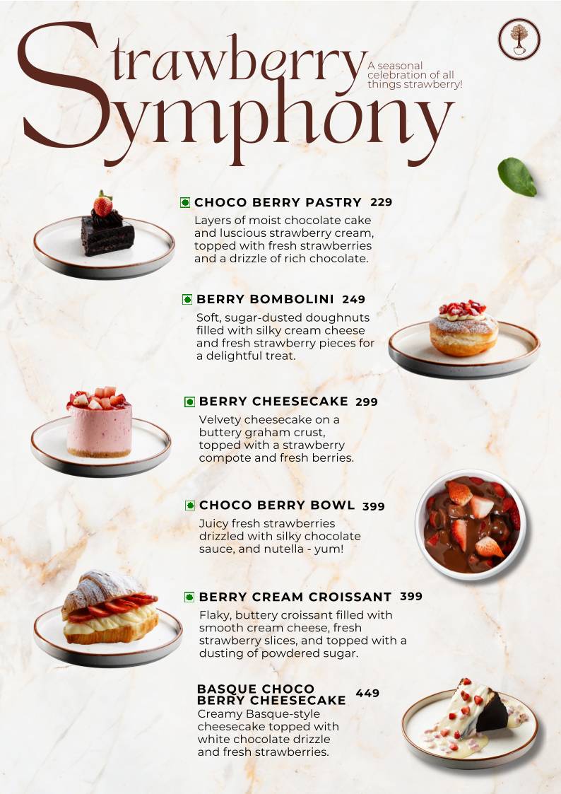 Sequoia Café menu