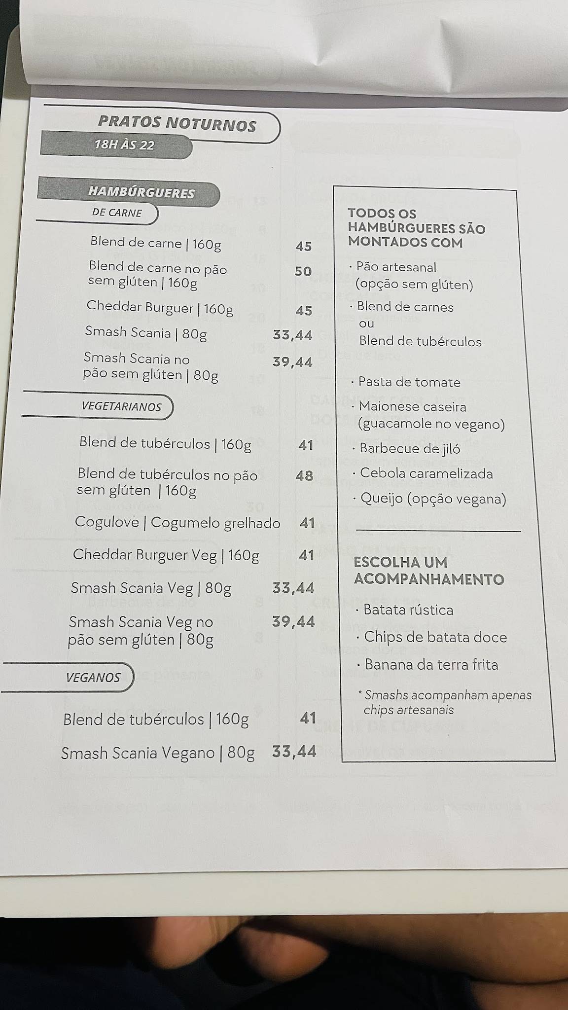 Jamburita cardápio