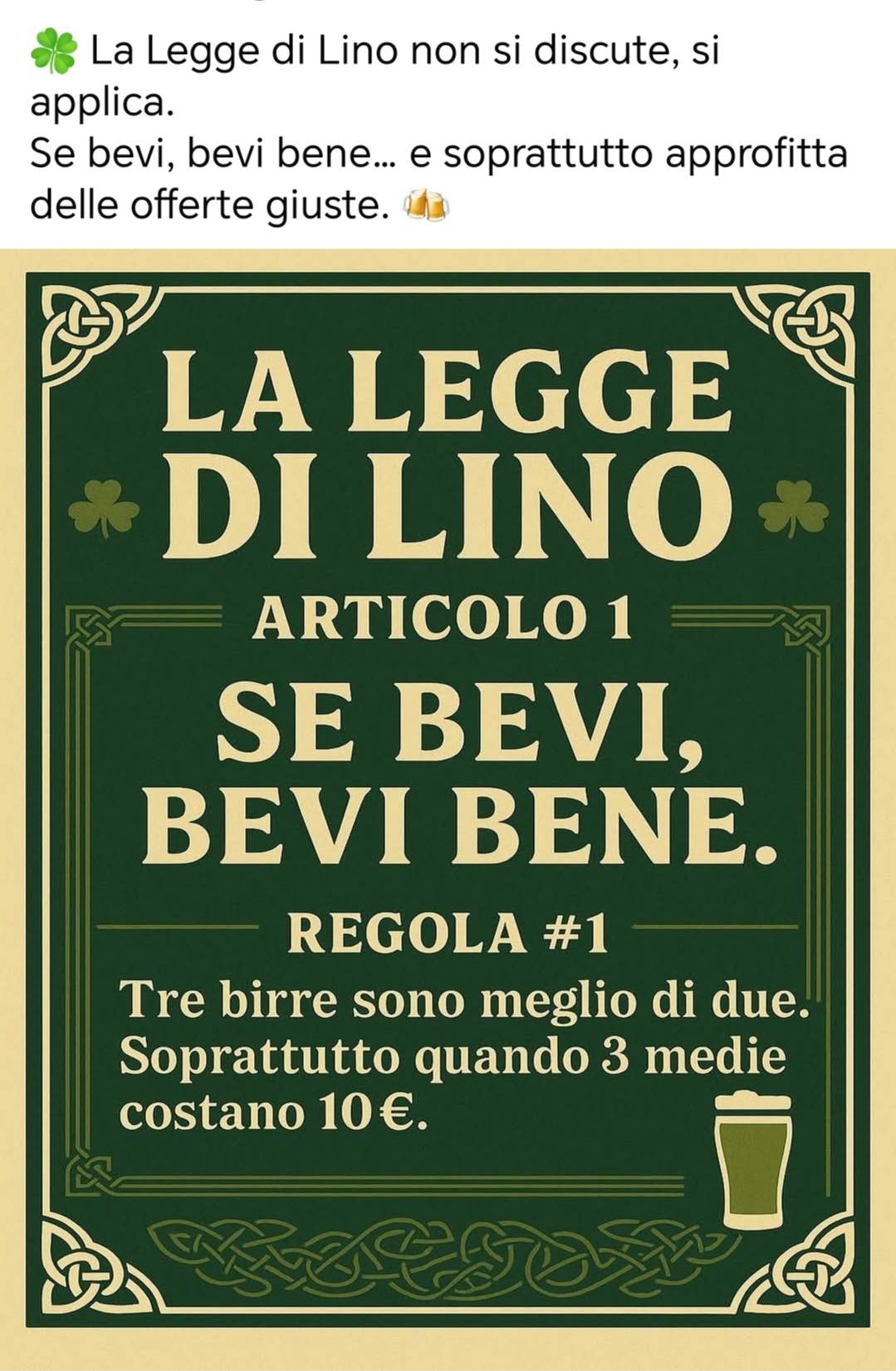 Menu di James Joyce Pub - Torino 