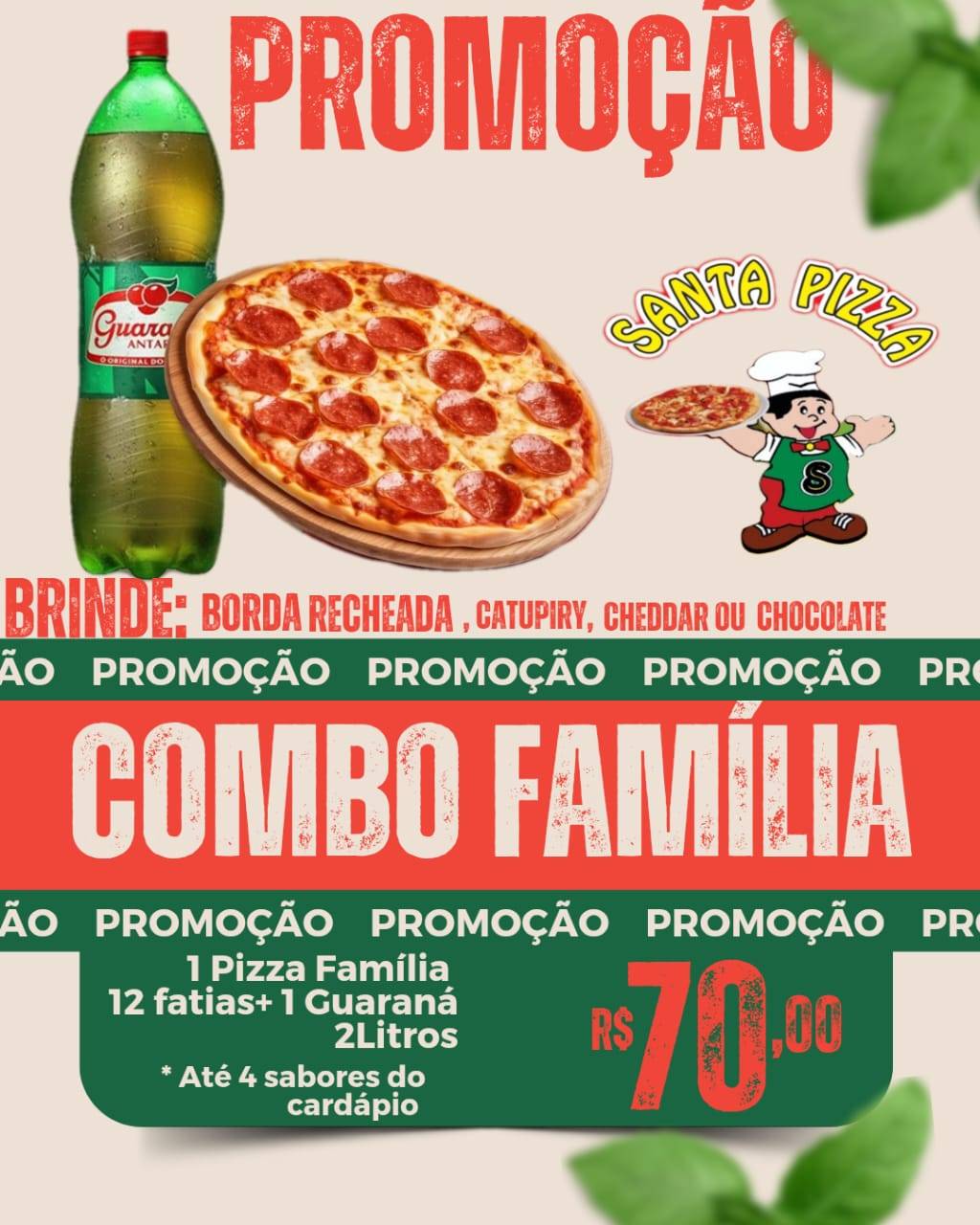 Santa Pizza Delivery cardápio
