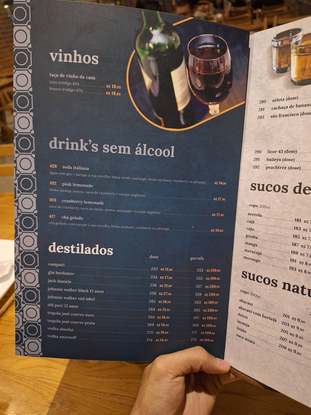 Jotaká cozinha + bar - Taguatinga cardápio