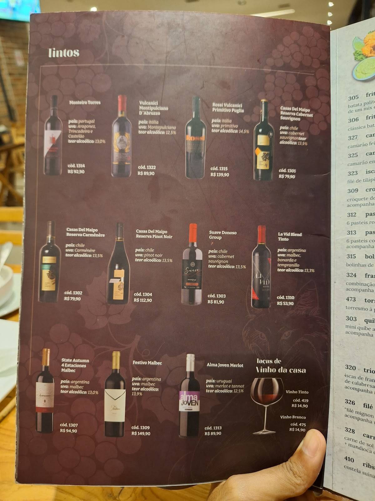 Jotaká cozinha + bar - Taguatinga cardápio