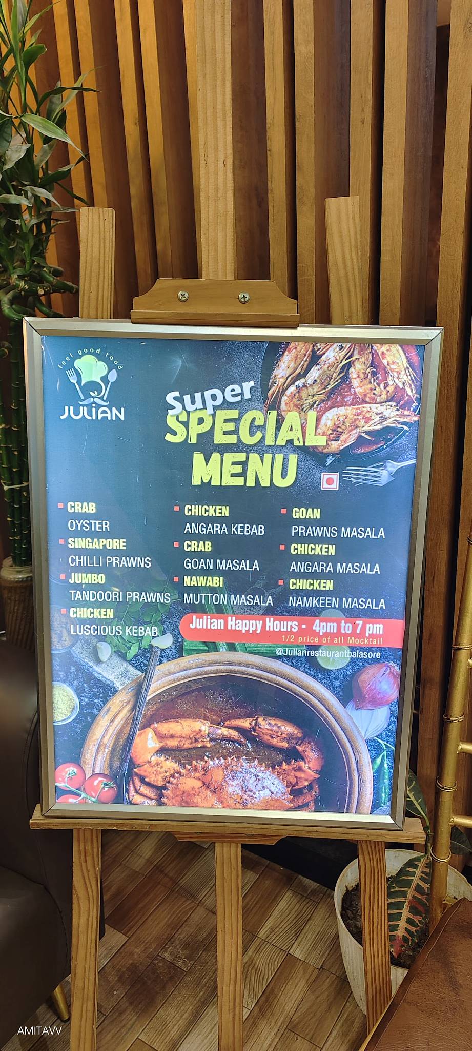 Julian Restaurant menu