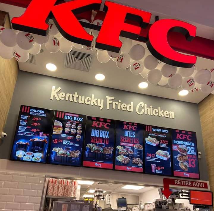 KFC cardápio