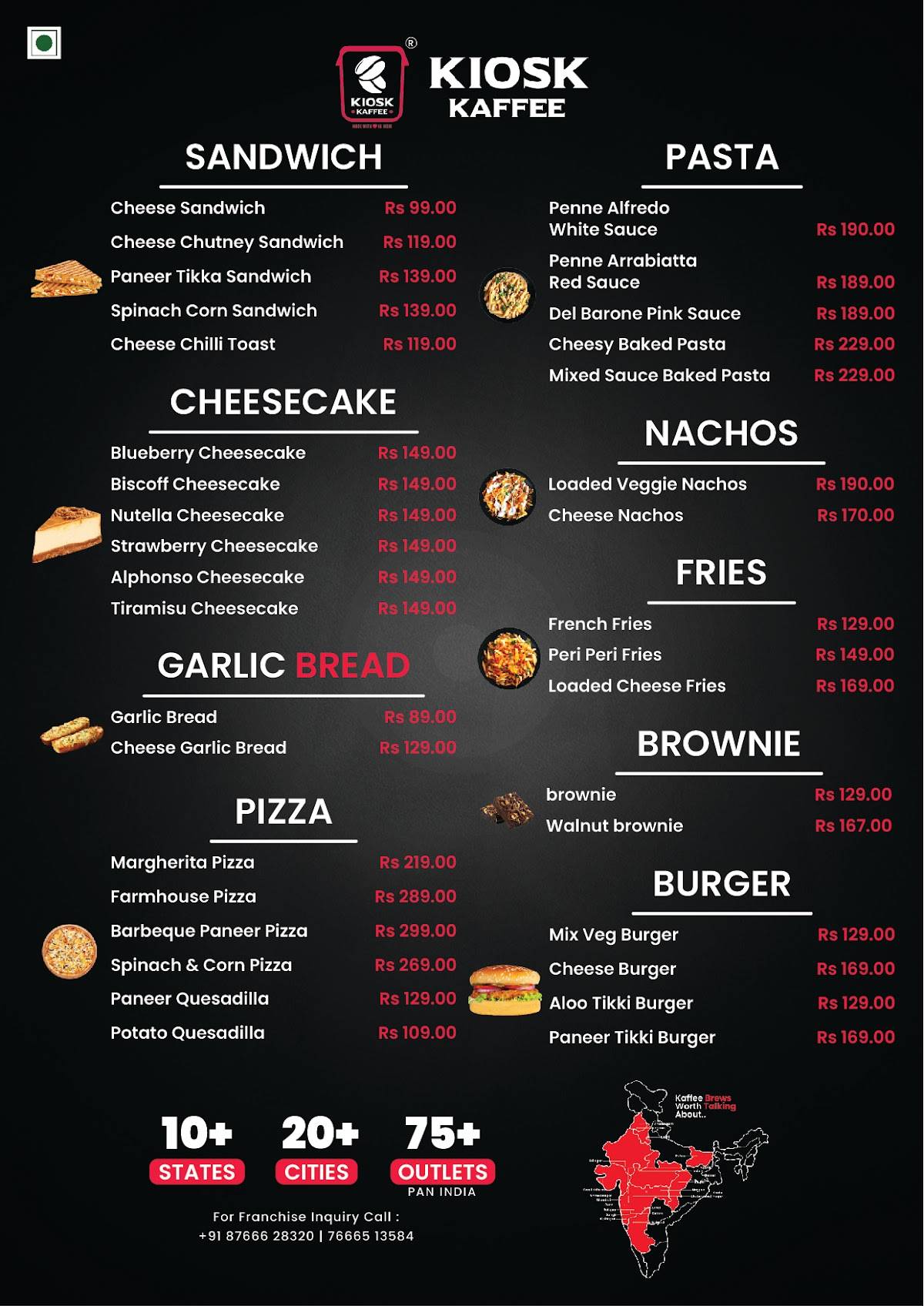 KIOSK KAFFEE menu