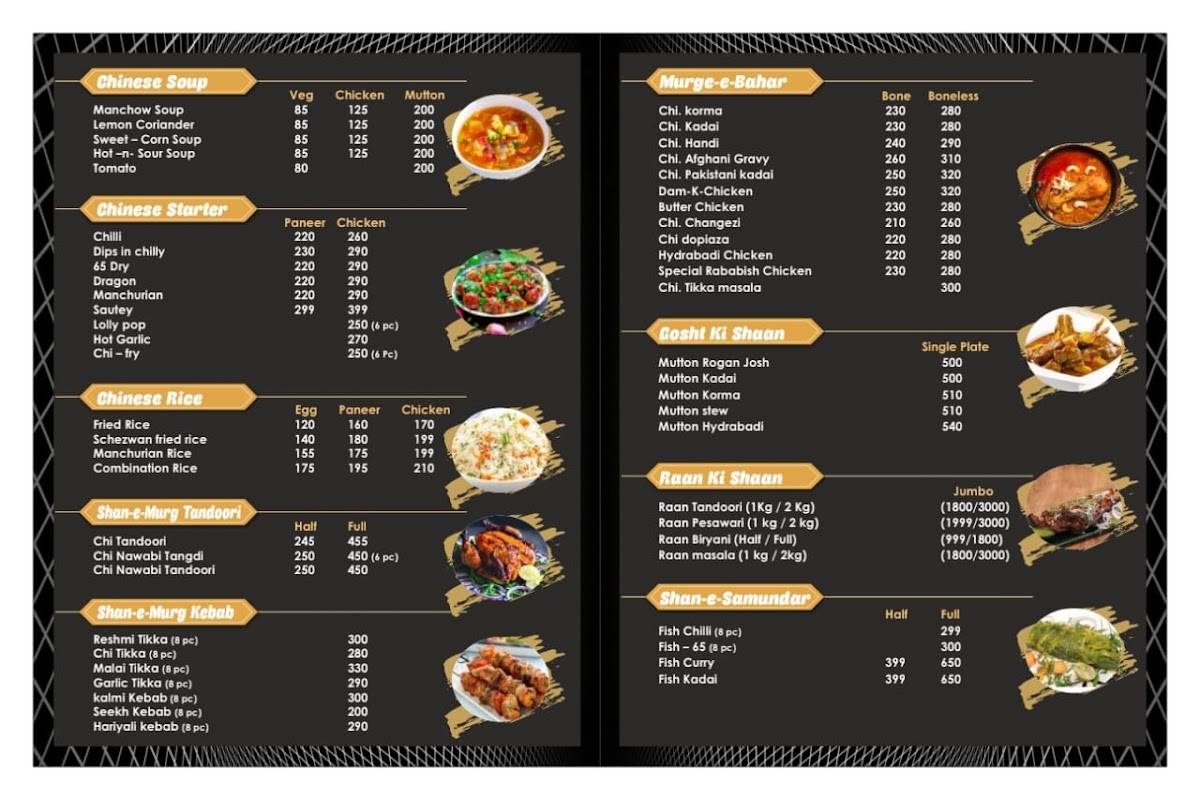 Kababish - Aligarh menu