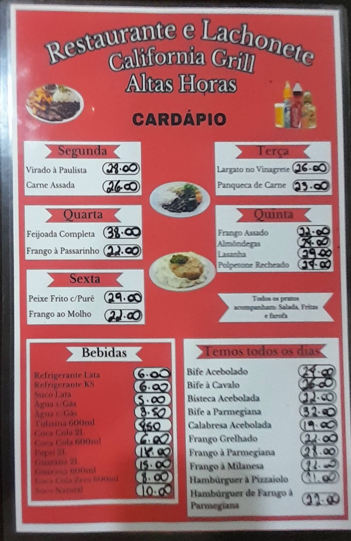 Resenha's Bar Vila Assunção cardápio