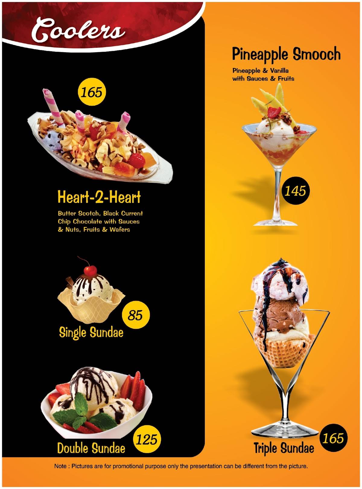 Anaicha's Food Joint menu