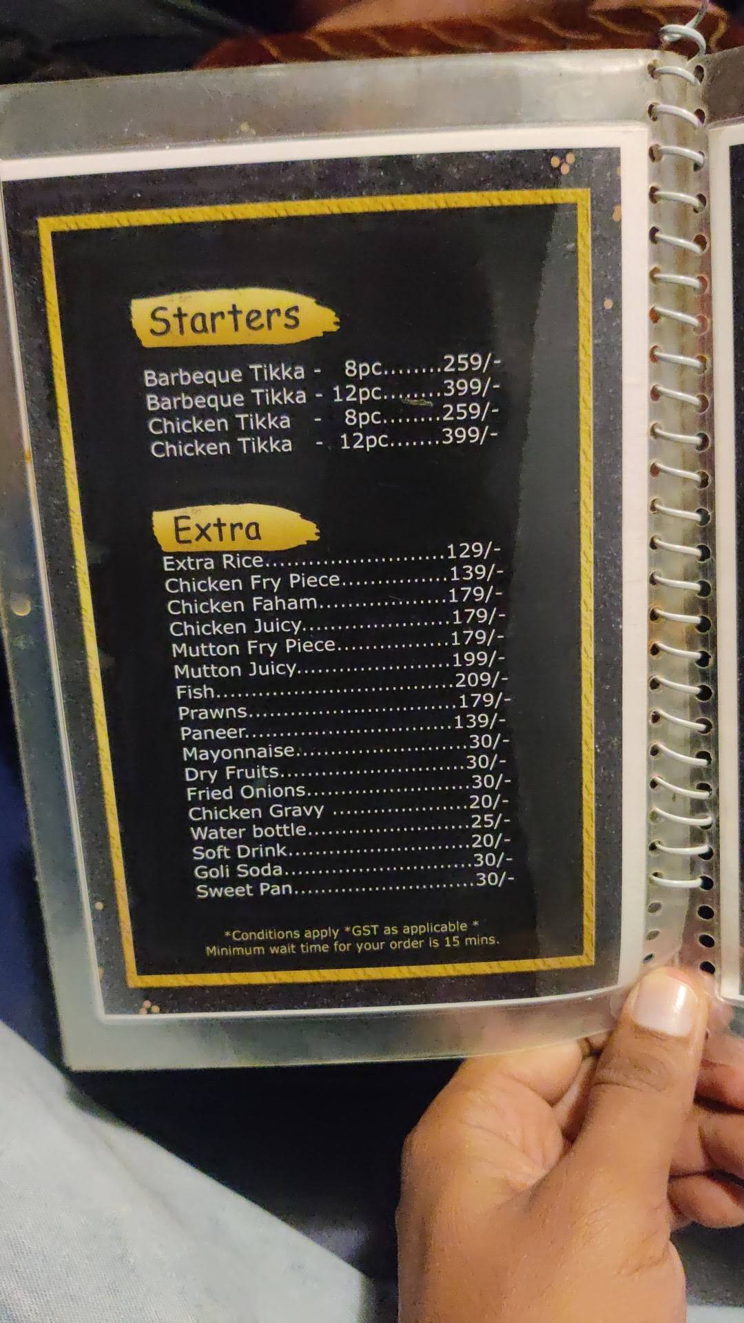 Koi Mandi Restaurant menu