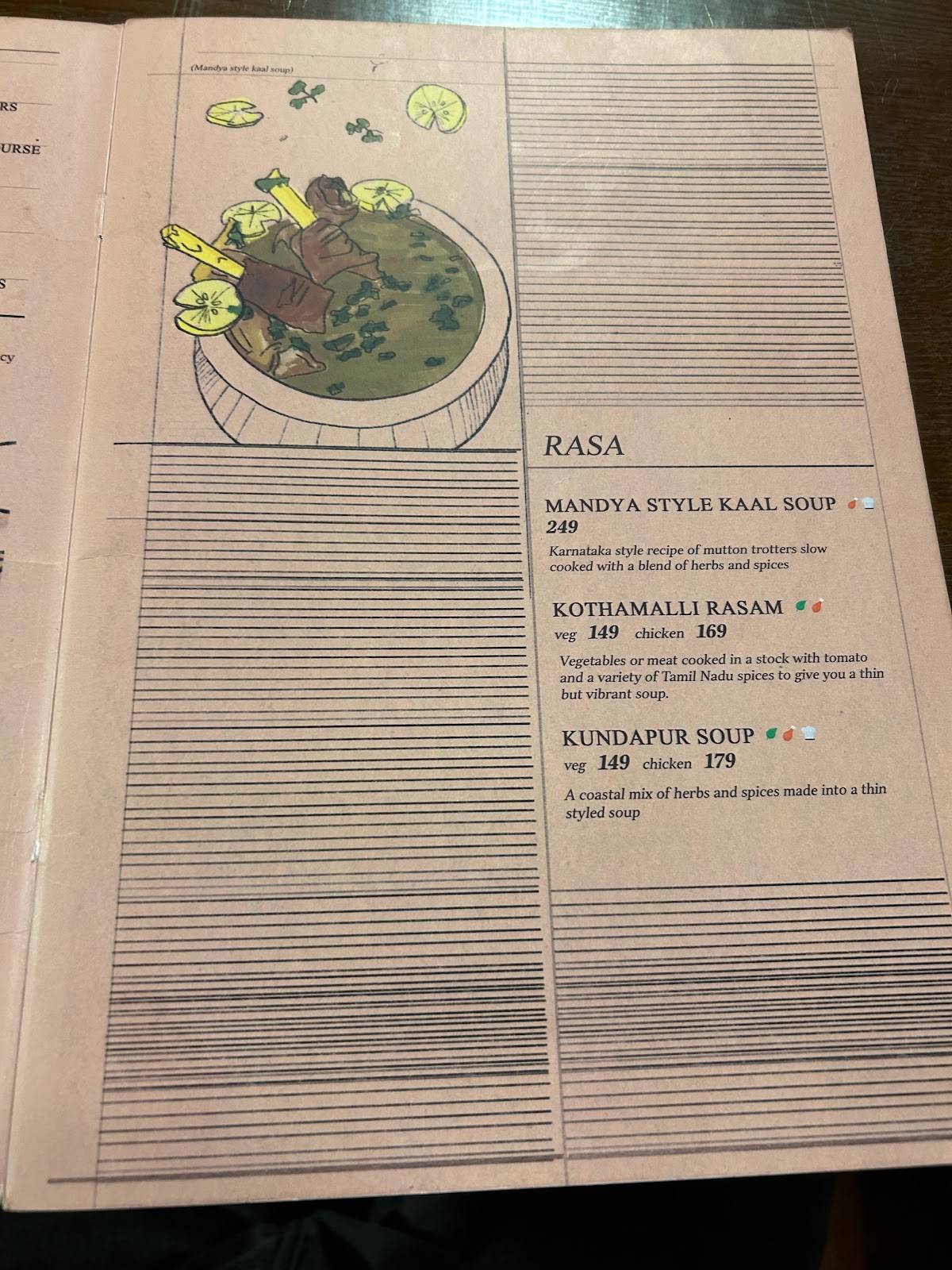 Karnatic menu