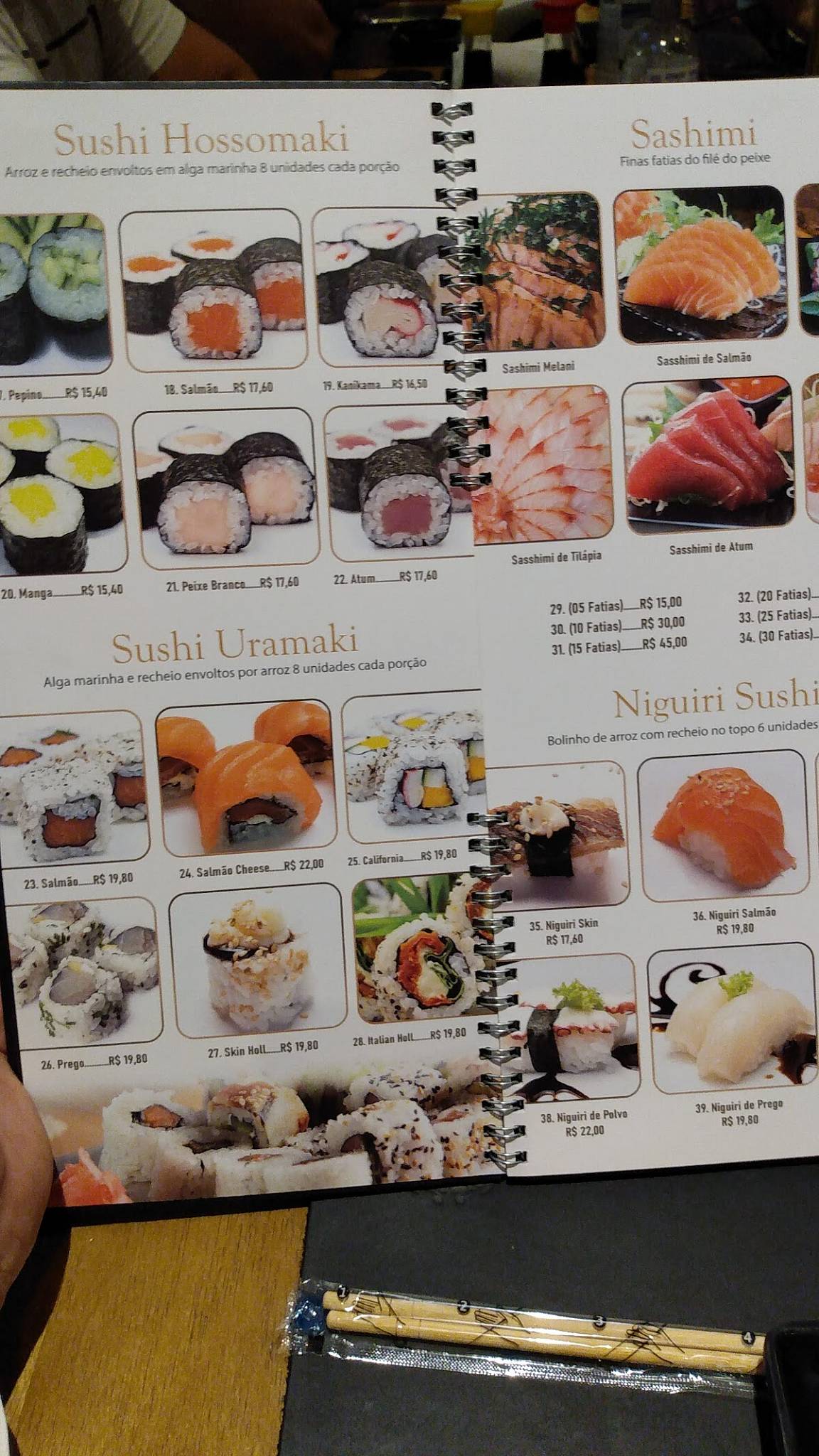 Keyko Sushi Bar cardápio