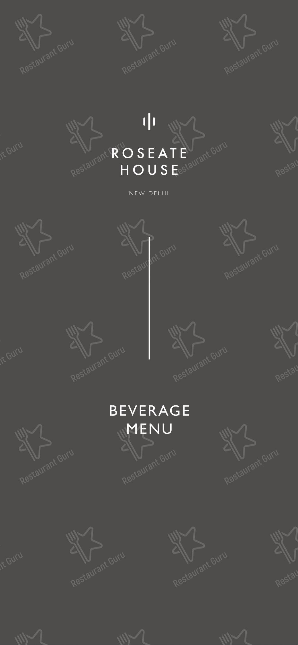 Menu for Kheer - Roseate House in New Delhi