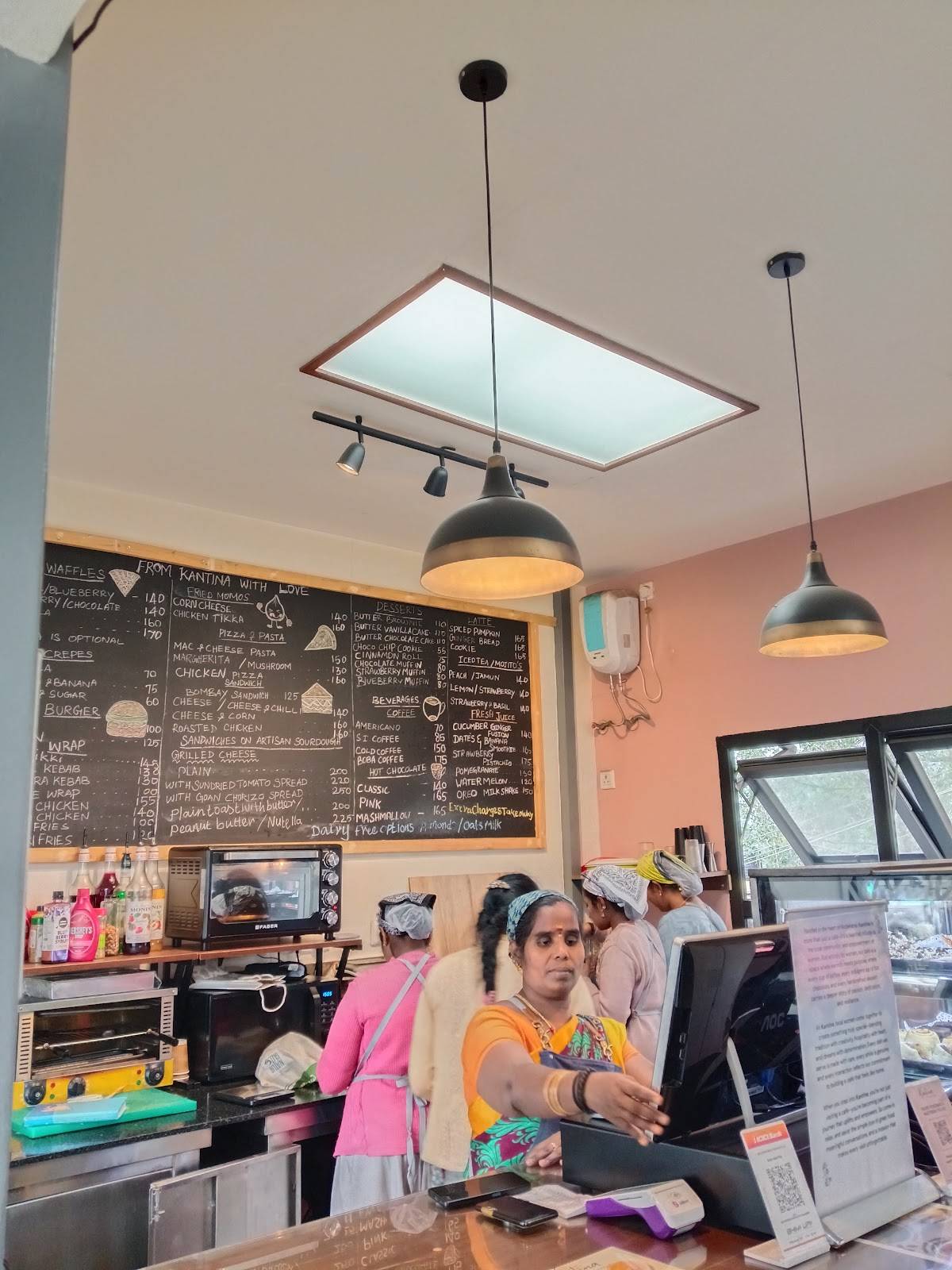 Kantina, Kodaikanal menu