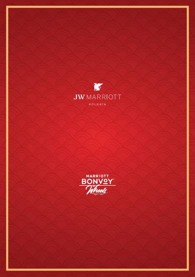 JW Marriott Hotel Kolkata menu