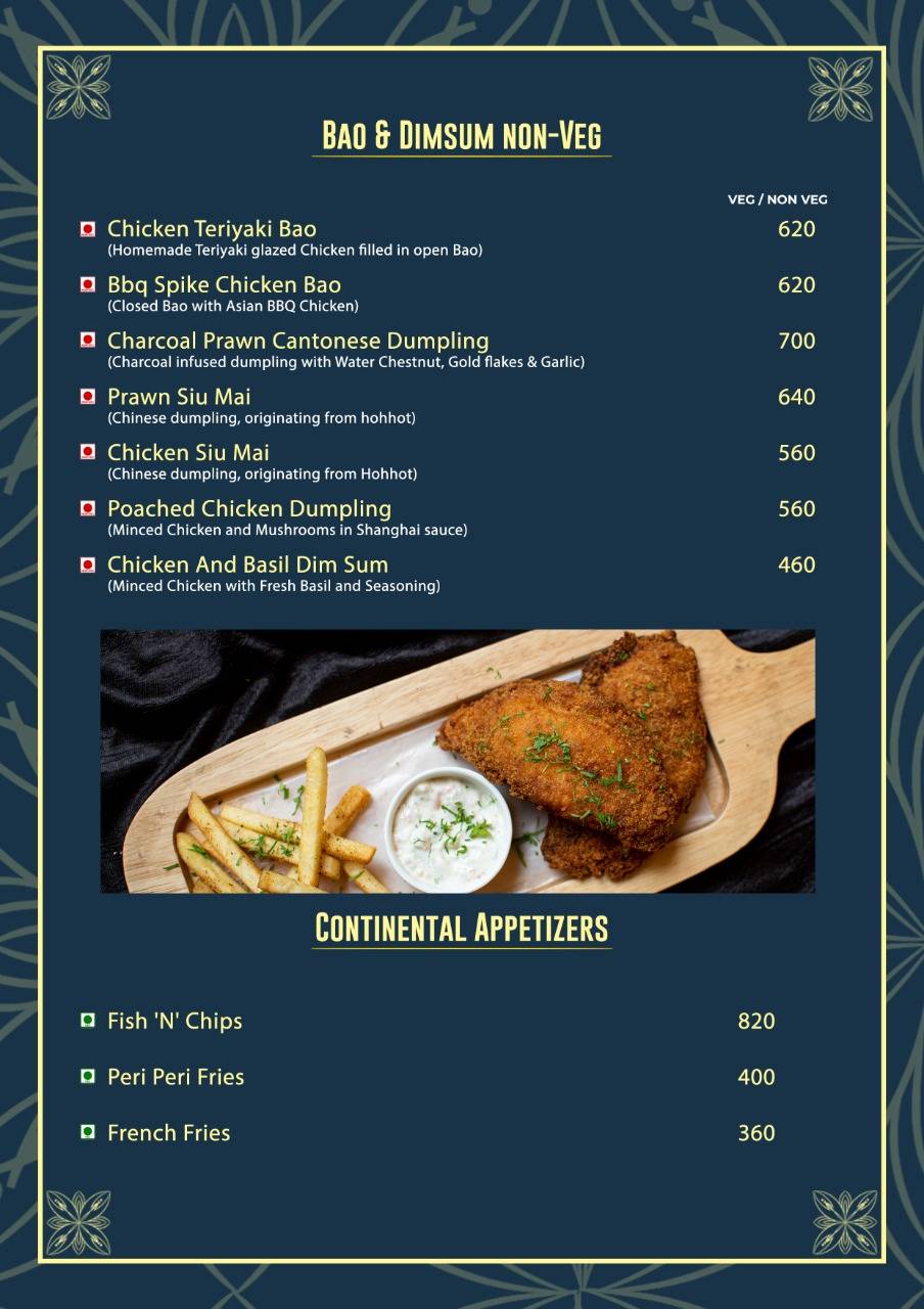 Wafira menu