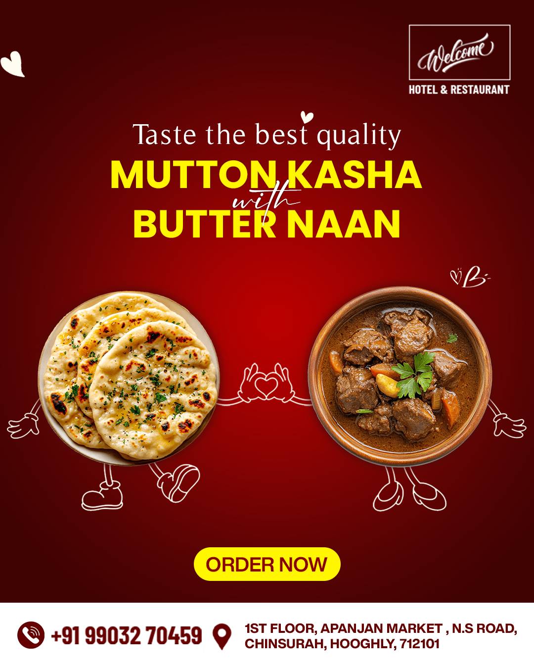 WELCOME HOTEL & RESTAURANT – BEST DINE-IN FAMILY RESTAURANT IN CHINSURAH FAST FOOD, INDIAN, TANDOORI, CONTINENTAL, CHINESE menu