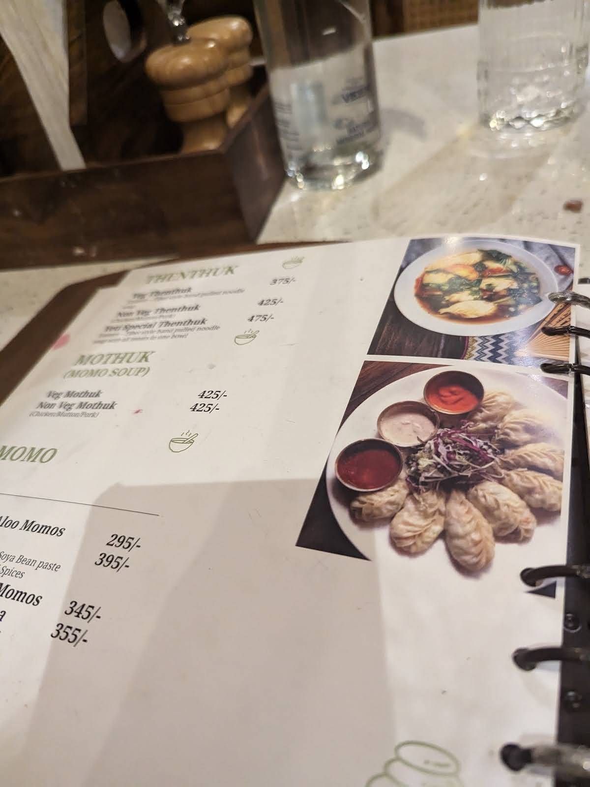 Yeti - The Himalayan Kitchen menu