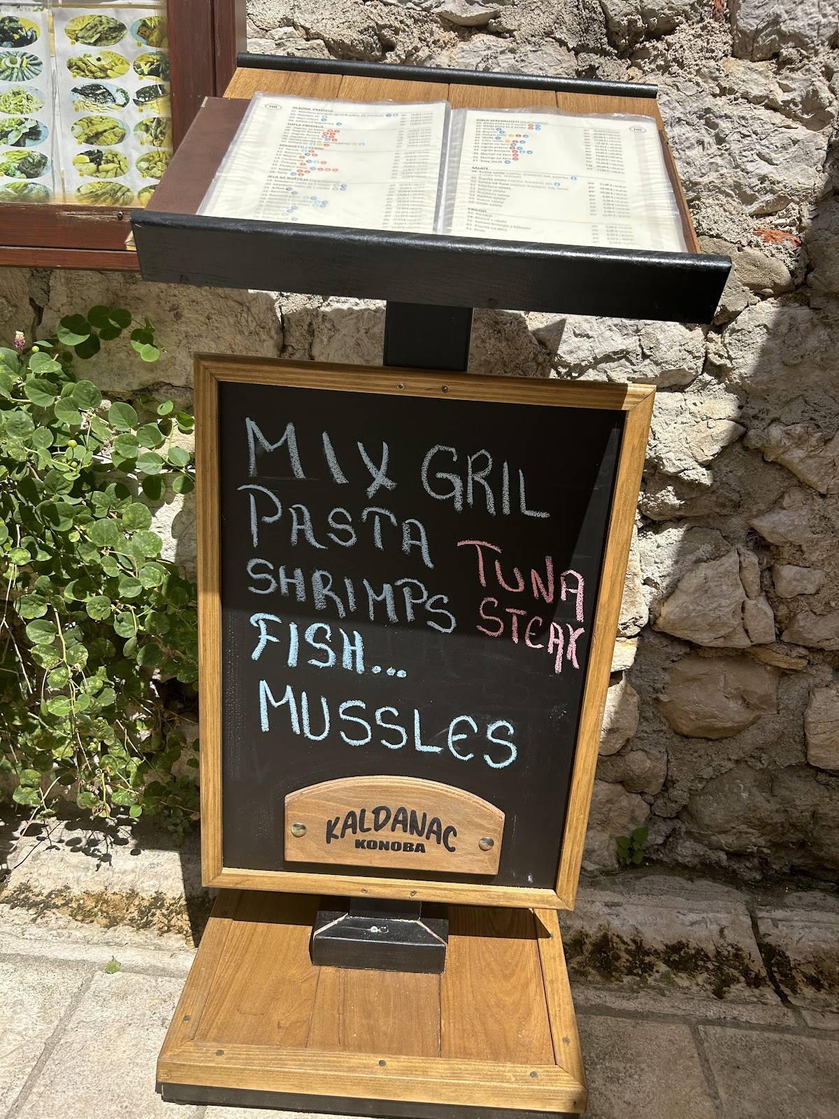 Menu di Konoba KALDANAC 