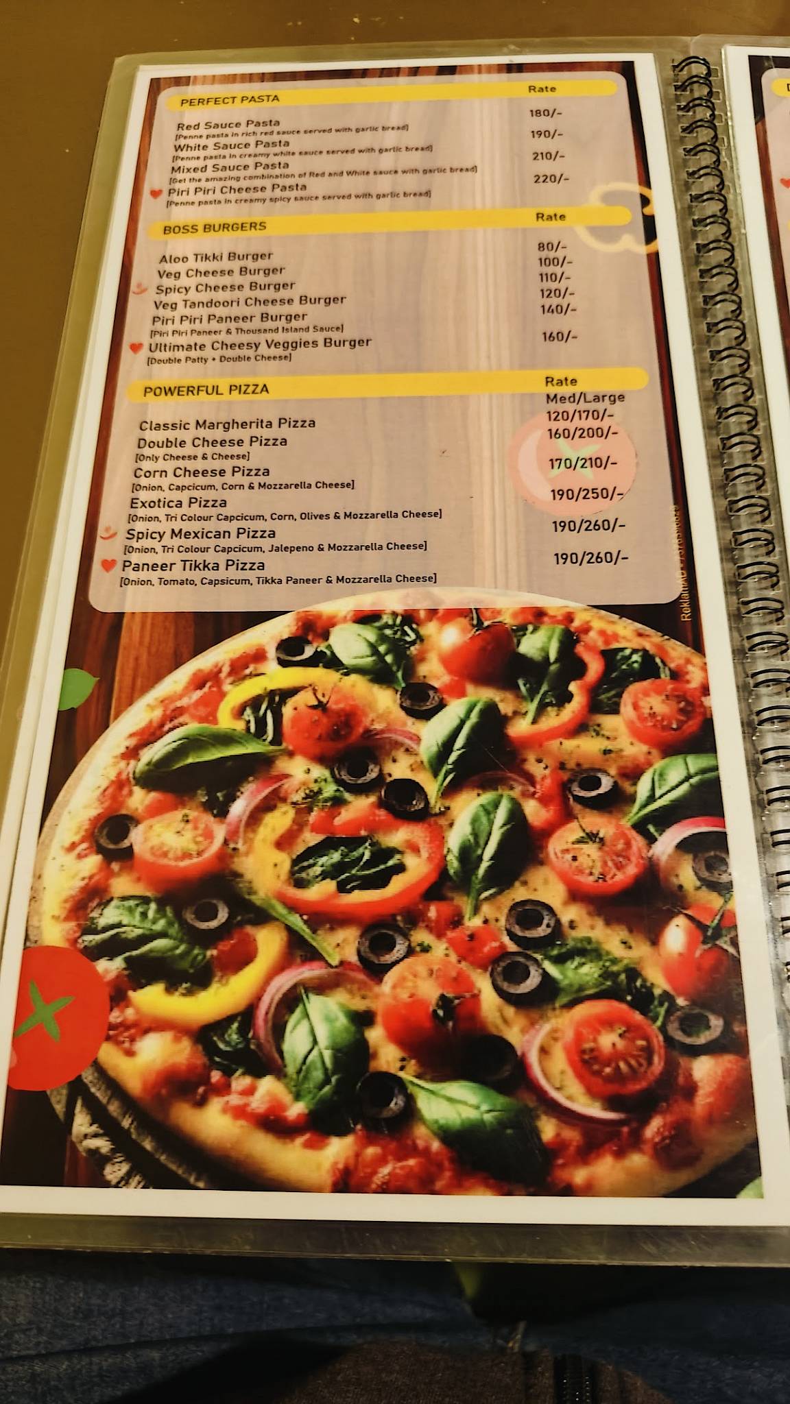 Krazy Cafe menu