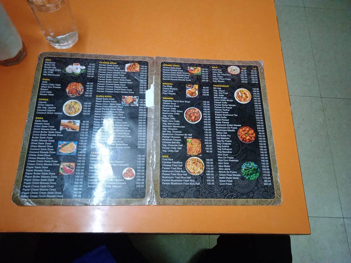 Kuppuswami Veg. Restaurant menu