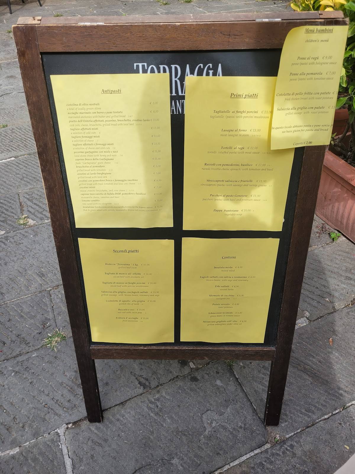 Menu di L'Osteria 