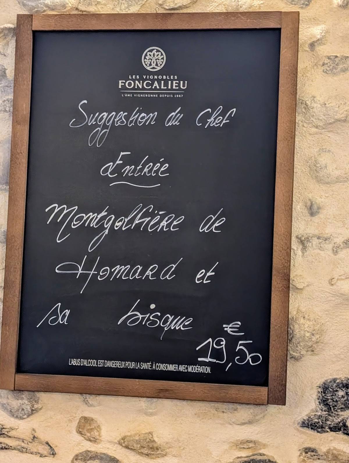 Menu de L'Odalisque