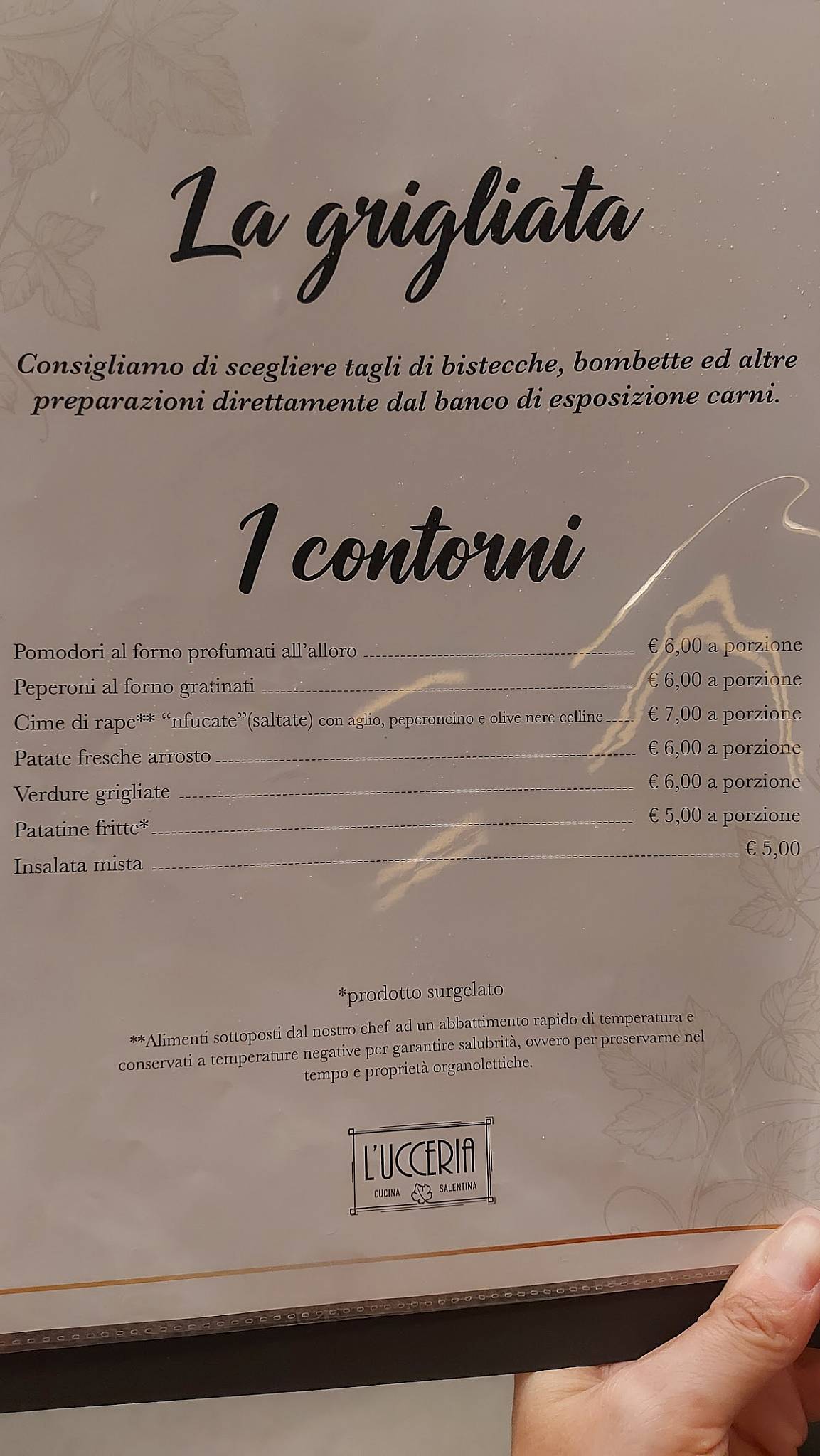 Menu di L'Ucceria_ Cucina Salentina e carni alla griglia 