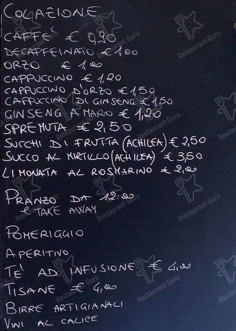 Menu di La Dispensa 