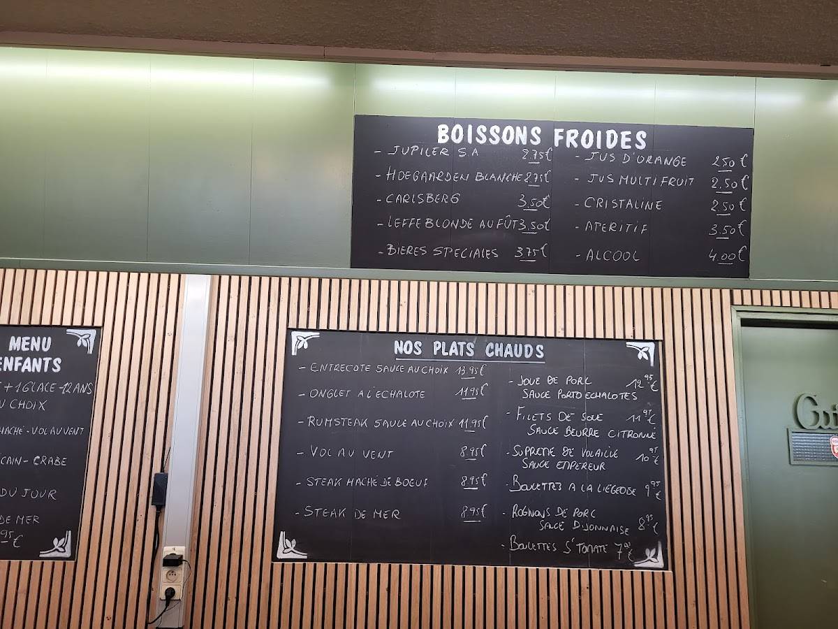 Menu de La Fringale