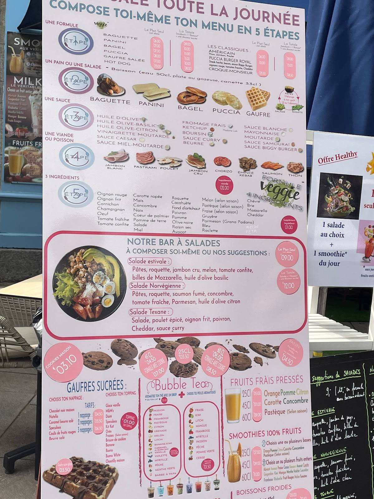 Menu de La Lichouille