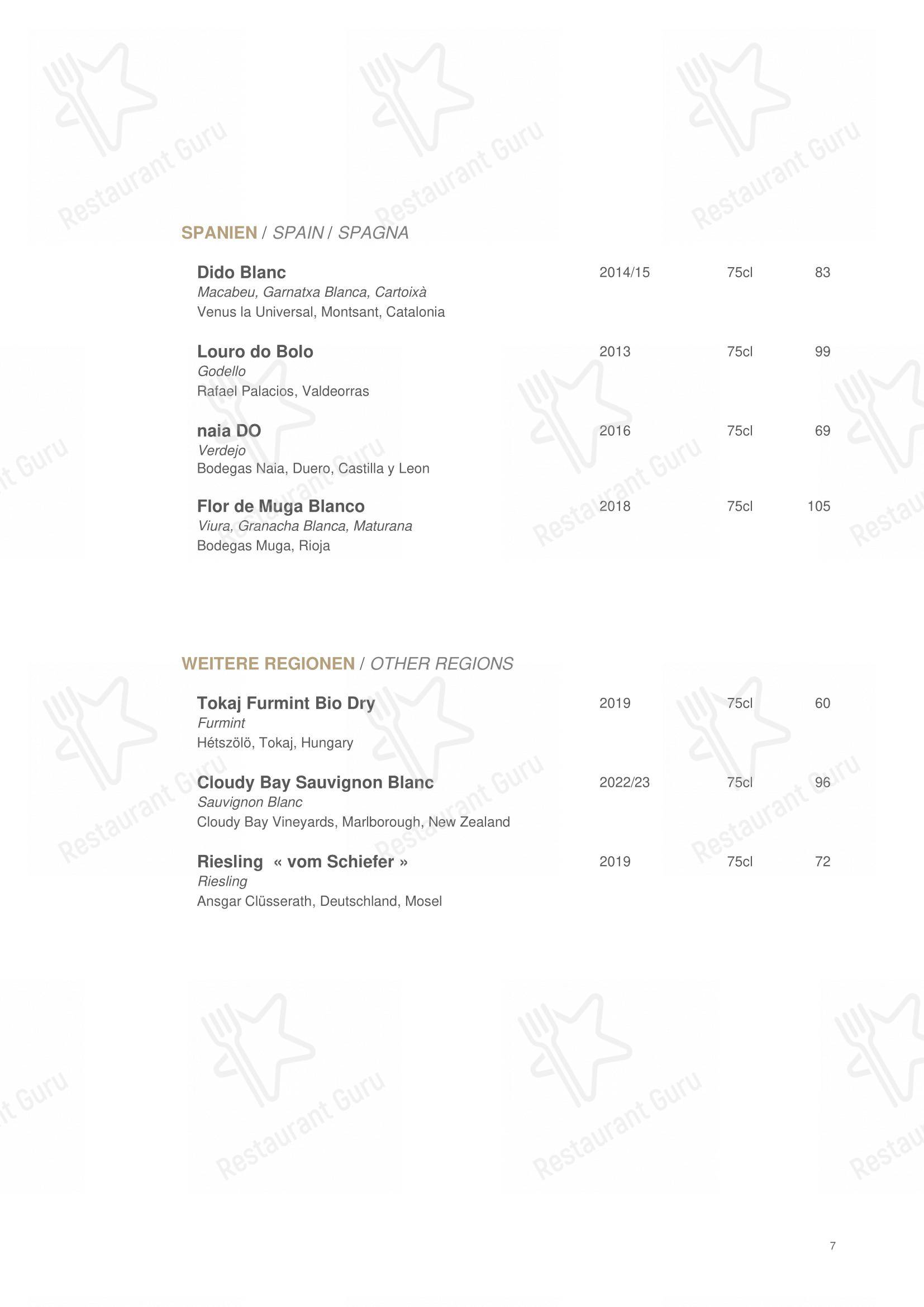 Основное меню per La Muña Davos ristorante