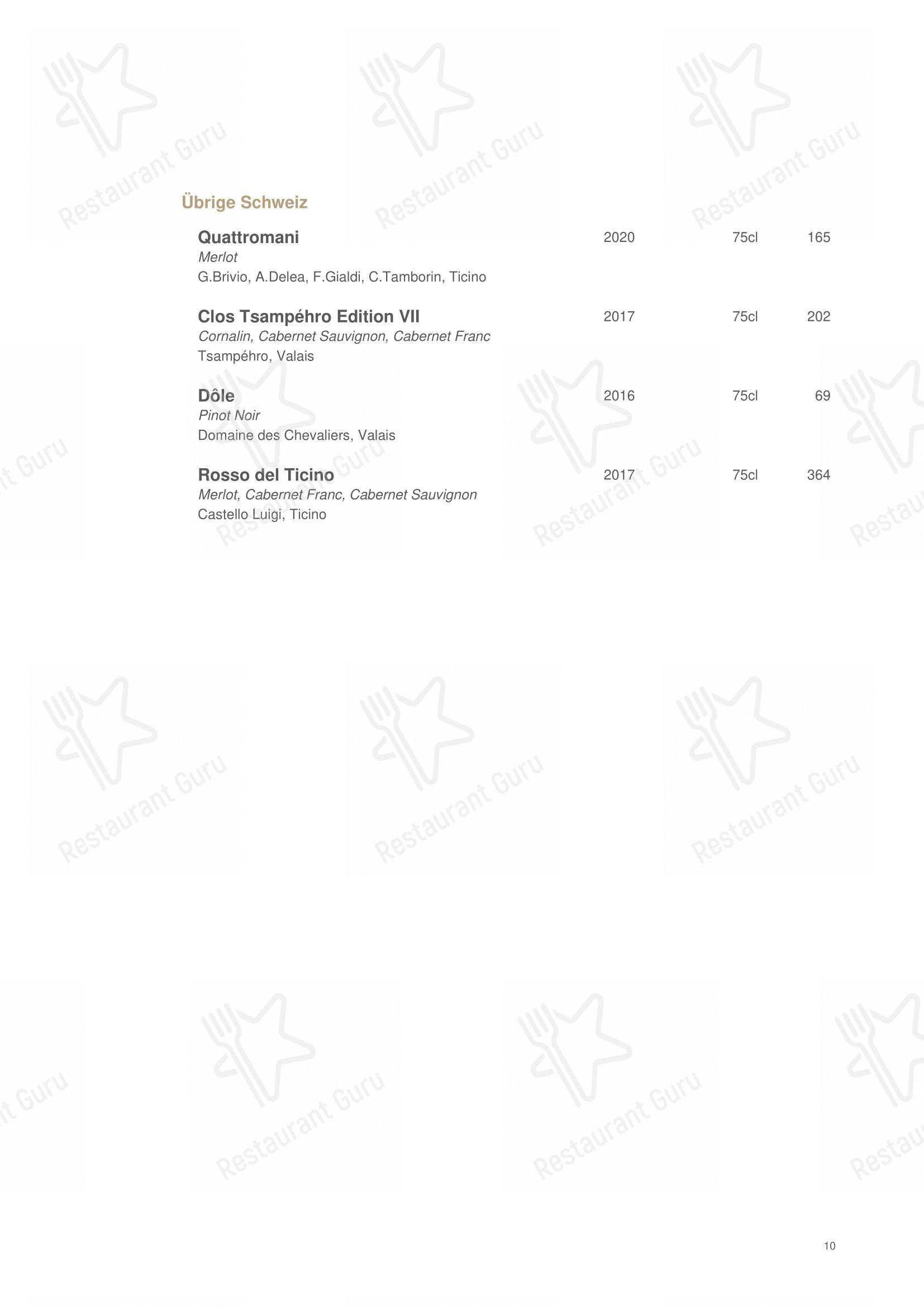 La Muña Davos in Davos - Основное меню